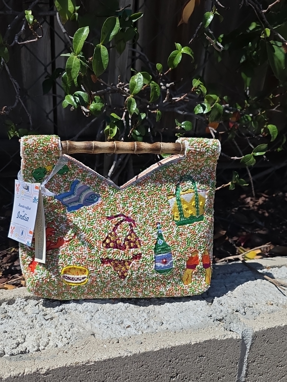 Viral Beaded Bag Beach Scene Lobster 🦞  Bikini 👙